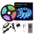 LED Strip Light Kit 16.4ft/5m Flexible Color Changing RF Remote Led Lights Strips 5050 RGB