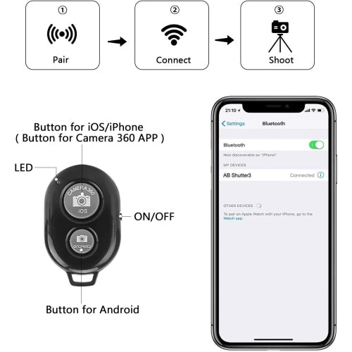 10" 25Cm Selfie LED Ring Light with 50" Extendable Tripod & Flexible Phone Holder, Upgraded Dimmable Camera Ring Light for TikTok/YouTube/Makeup/Photography w/ remote control