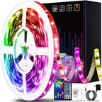 LED Strip Lights Kit Flexible Color Changing / RF Remote Wireless & mobile APP /Sync with Music /Waterproof Led Lights Strips 5050 RGB -16.4ft/5m