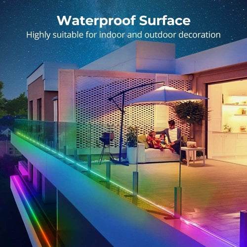 LED Strip Lights Kit Flexible Color Changing / RF Remote Wireless & mobile APP /Sync with Music /Waterproof Led Lights Strips 5050 RGB -16.4ft/5m