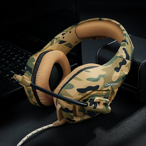 WINGOMART K1B Camouflage Gaming Headset Over-ear 3.5mm Stereo Bass Game Headphones with Mic for PC Laptop Gamer Xbox One, PS5, PS4, PC, Nintendo Switch playstation 5 Gaming headset