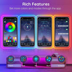 WINGOMART 16.4FT Neon Lights RGB LED Neon Rope Lights W/ Remote Control, Smart LED Neon Light Strip W/ smart APP LED Strip Lights waterproof for Indoors & Outdoors