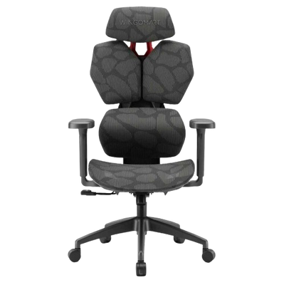 WINGOMART Ergonomic Gaming Chair W/ Adjustable Lumbar Support & 3D Armrests, Reclining Executive Mesh Office Chair with the most Advanced 3D Adaptive Support System - Black / Red