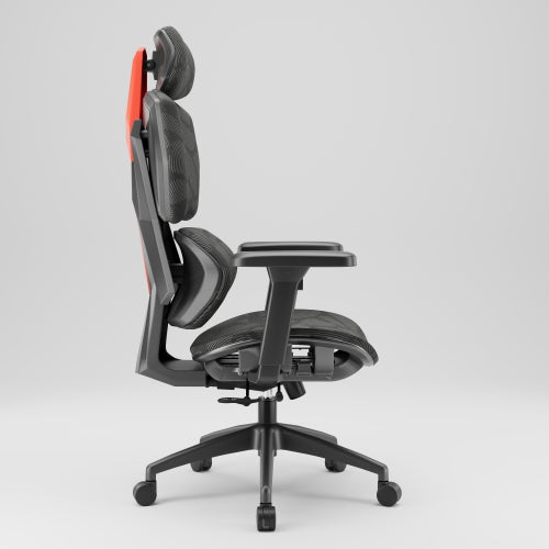 WINGOMART Ergonomic Gaming Chair W/ Adjustable Lumbar Support & 3D Armrests, Reclining Executive Mesh Office Chair with the most Advanced 3D Adaptive Support System - Black / Red