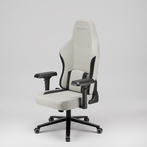 WINGOMART Ergonomic Gaming Chair with Memory Foam Support & 4D Armrests – High-Back 180° Reclining Linen Executive Office Chair with Flat Alloy Base for Premium Comfort