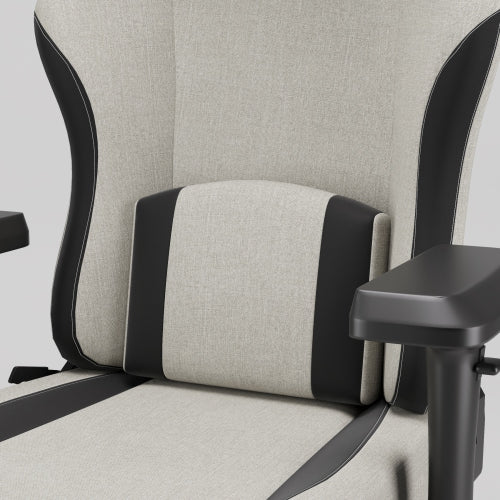 WINGOMART Ergonomic Gaming Chair with Memory Foam Support & 4D Armrests – High-Back 180° Reclining Linen Executive Office Chair with Flat Alloy Base for Premium Comfort